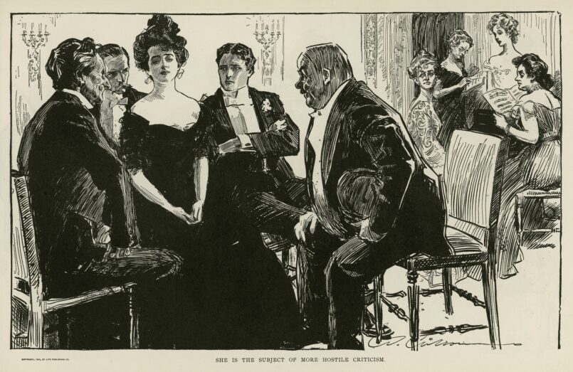Charles Dana Gibson (American,1867–1944) Illustration, 1900 The Metropolitan Museum of Art, Thomas J. Watson Library, Gift of Mrs. John Barry Ryan