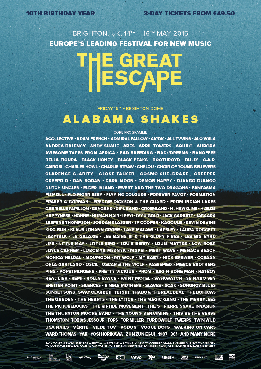 FLOOD - The Great Escape Festival Releases 2015 Lineup