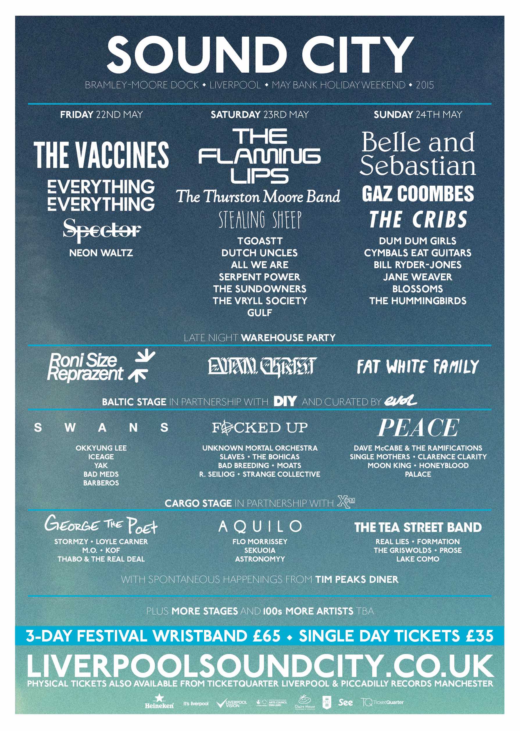 FLOOD - More Details Emerge for 2015 Sound City Music Festival in Liverpool