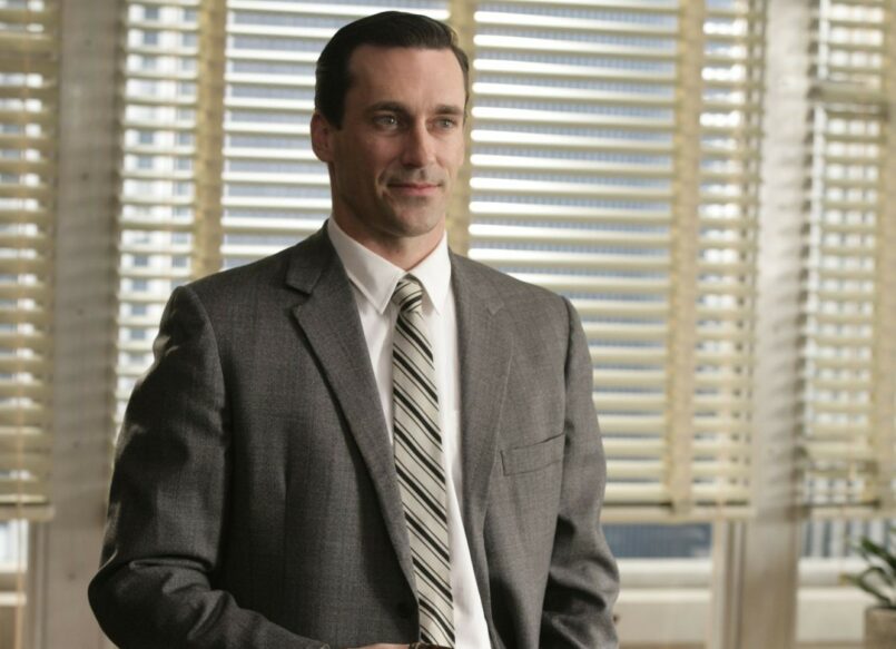 Don Draper appears in Mad Men's pilot episode, "Smoke Gets in Your Eyes" / photo by Craig Blankenhorn/AMC