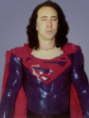 Nic Cage Superman costume test