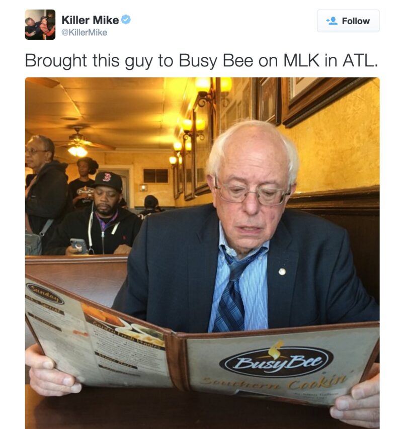 Bernie_Sanders-2015-Killer_Mike_Instagram