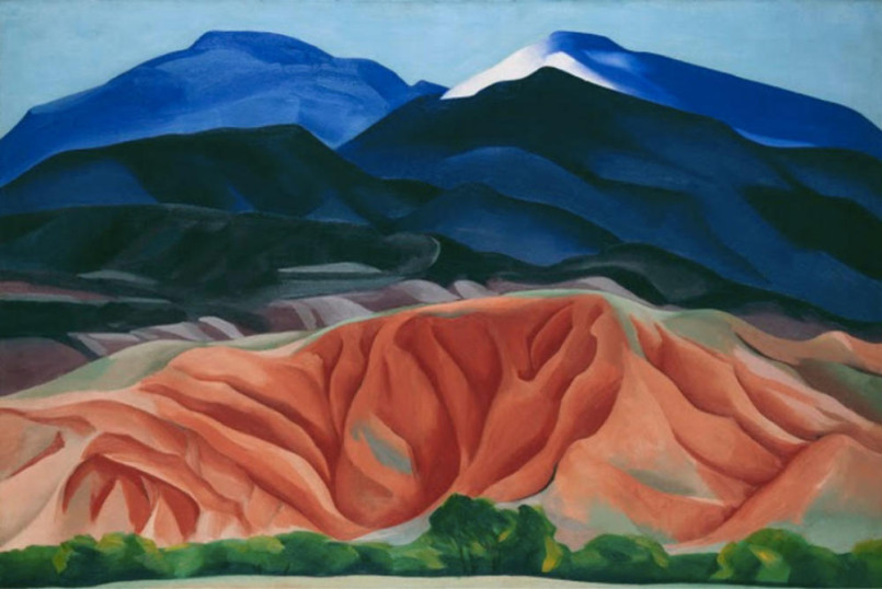 Georgia O'Keeffe Black Mesa Landscape, New Mexico / Out Back of Marie's II 1930 Oil on canvas mounted on board Georgia O'Keeffe Museum. Gift of The Burnett Foundation © Georgia O'Keeffe Museum