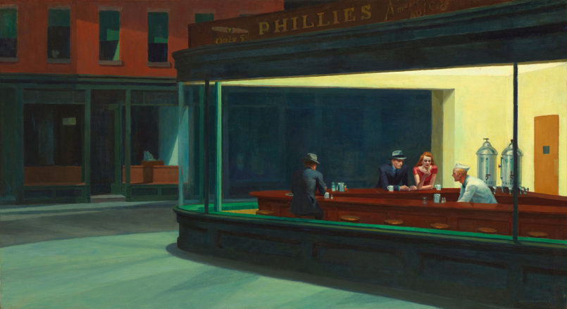 Nighthawks-Painting