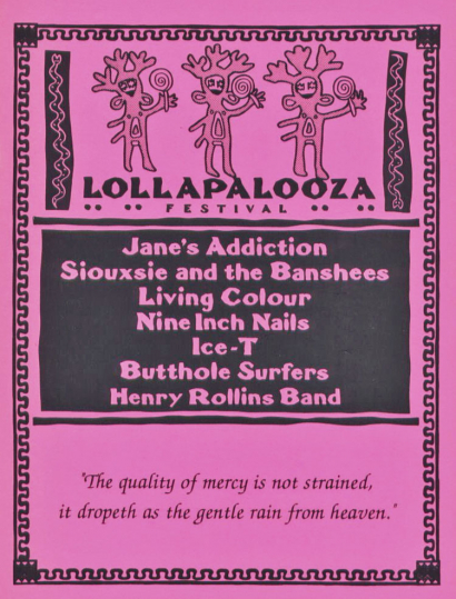 lollapalooza tour dates 1991