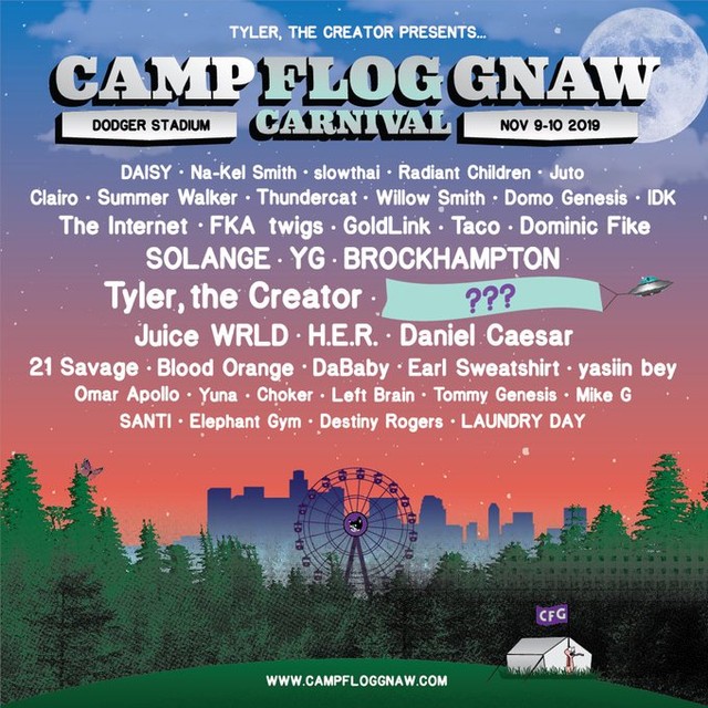 FLOOD Camp Flog Gnaw Lineup Announced, Featuring Everyone But Frank Ocean