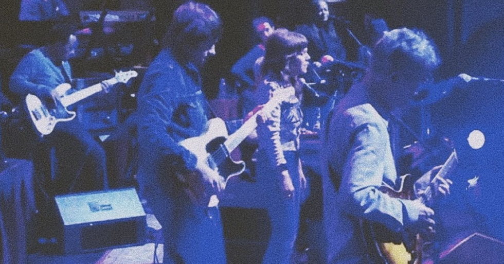 Jenny Lewis onstage with Steely Dan