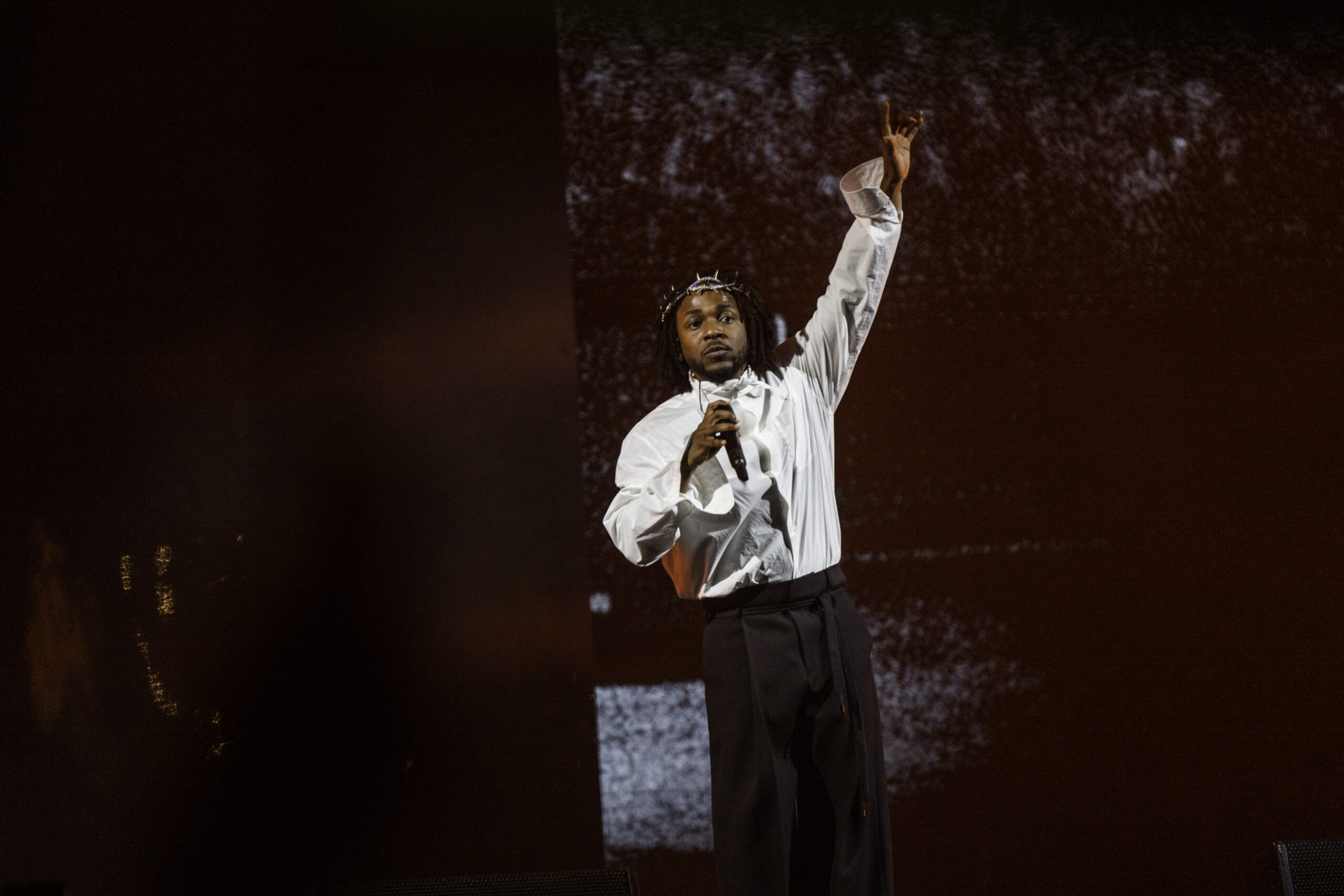 Kendrick Lamar performs during the 2023 Bonnaroo Music and Arts